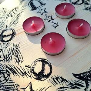 Prémium borovi fenyőből készült, gravírozott adventi koszorú. (advent2) - karácsony - adventi díszek - adventi koszorú - Meska.hu