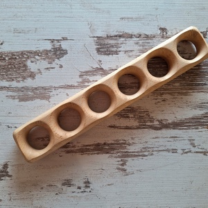 Bükkfa tojástartó � 6 darabos  - otthon & életmód - konyhafelszerelés, tálalás - tálalás - tálca - Meska.hu