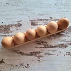 Bükkfa tojástartó � 6 darabos  - otthon & életmód - konyhafelszerelés, tálalás - tálalás - tálca - Meska.hu