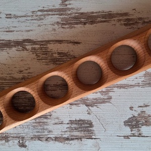 Gőzölt bükkfa tojástartó � 6 darabos  - otthon & életmód - konyhafelszerelés, tálalás - tálalás - tálca - Meska.hu