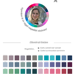 Online színtanácsadás  Személyre szabott színpaletta 12 évszaktípus alapján, stylist által készítve - művészet - grafika & illusztráció - digitális - Meska.hu