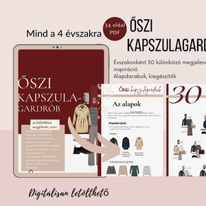 4 évszakos kapszulagardrób  120 klasszikus női szett, kiegészítőkkel, stylist által összeállítva - könyv & zene - könyv - Meska.hu