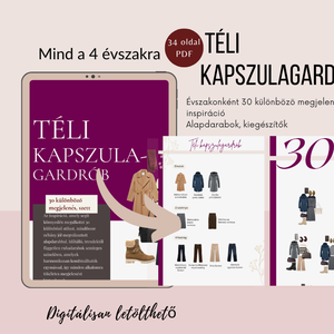 4 évszakos kapszulagardrób  120 klasszikus női szett, kiegészítőkkel, stylist által összeállítva - könyv & zene - könyv - Meska.hu