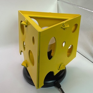 Sajtlámpa - Strange Cheese - Asztali fény - otthon & életmód - lámpa - hangulatlámpa - Meska.hu