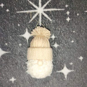 Kézzel készült manó dísz - karácsony - karácsonyi lakásdekoráció - karácsonyfadíszek - Meska.hu