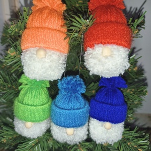 Kézzel készült manó dísz, Karácsony, Karácsonyi lakásdekoráció, Karácsonyfadíszek, Mindenmás, MESKA