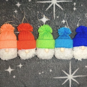 Kézzel készült manó dísz - karácsony - karácsonyi lakásdekoráció - karácsonyfadíszek - Meska.hu