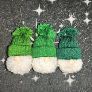 Kézzel készült manó dísz - karácsony - karácsonyi lakásdekoráció - karácsonyfadíszek - Meska.hu