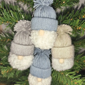 Kézzel készült manó dísz, Karácsony, Karácsonyi lakásdekoráció, Karácsonyfadíszek, Mindenmás, MESKA