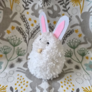 Húsvéti nagy nyuszi dekoráció  - ünnepi díszek, dekorációk - húsvéti díszek és dekorációk - húsvéti asztaldíszek - Meska.hu