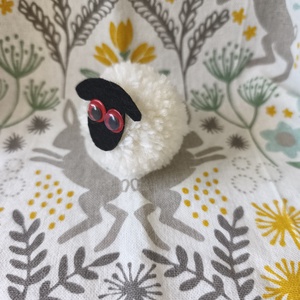 Húsvéti kis bárány dekoráció  - ünnepi díszek, dekorációk - húsvéti díszek és dekorációk - húsvéti asztaldíszek - Meska.hu