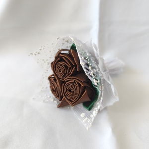 Elegáns szalag rózsa csokor - Meska.hu