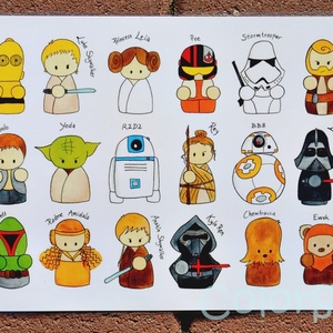 Tányéralátét (A4) - STARWARS, Otthon & Életmód, Tányér- és poháralátét, Konyhafelszerelés, tálalás, Tálalás, Fotó, grafika, rajz, illusztráció, Mindenmás, MESKA
