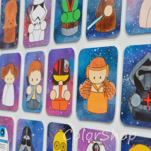 Star Wars (GALAXIS) hűtőmágnes készlet 18 db-os! - játék & sport - Meska.hu