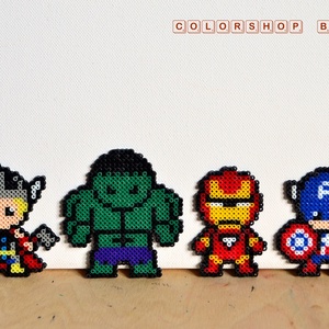 Bosszúállók (Avengers) figura/hűtőmágnes készlet (4 db) - otthon & életmód - konyhafelszerelés, tálalás - konyhai dekoráció - hűtőmágnes - Meska.hu