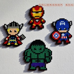 Bosszúállók (Avengers) figura/hűtőmágnes készlet (4 db) - otthon & életmód - konyhafelszerelés, tálalás - konyhai dekoráció - hűtőmágnes - Meska.hu