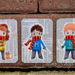 Harry Potter hűtőmágnes szett 3 db, Otthon & Életmód, Konyhafelszerelés, tálalás, Konyhai dekoráció, Hűtőmágnes, Fotó, grafika, rajz, illusztráció, MESKA