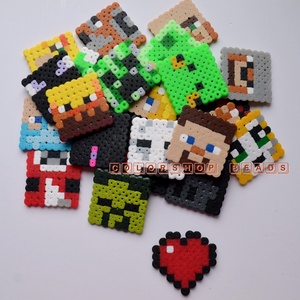 MINECRAFT hűtőmágnes készlet (9 db) -  - Meska.hu