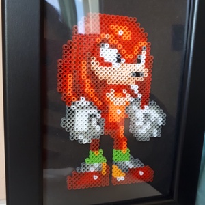 Knuckles pixel art kép - otthon & életmód - dekoráció - kép & falikép - 3d képek - Meska.hu
