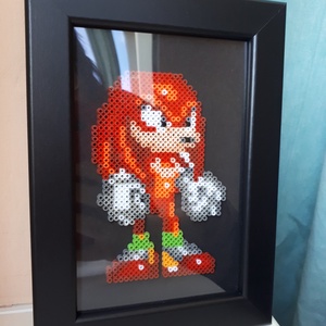 Knuckles pixel art kép - otthon & életmód - dekoráció - kép & falikép - 3d képek - Meska.hu