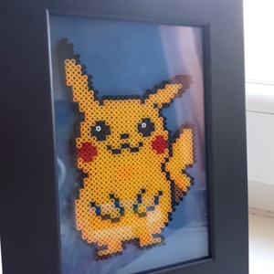 Pikachu pixel art kép - otthon & életmód - dekoráció - kép & falikép - 3d képek - Meska.hu