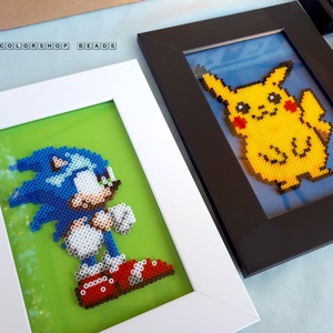 Pikachu pixel art kép - otthon & életmód - dekoráció - kép & falikép - 3d képek - Meska.hu
