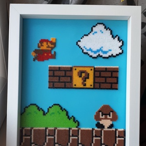 Super Mario pixel art falikép (23x28 cm) - otthon & életmód - dekoráció - kép & falikép - 3d képek - Meska.hu