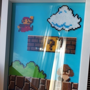Super Mario pixel art falikép (23x28 cm) - otthon & életmód - dekoráció - kép & falikép - 3d képek - Meska.hu