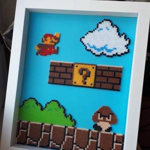 Super Mario pixel art falikép (23x28 cm) - otthon & életmód - dekoráció - kép & falikép - 3d képek - Meska.hu