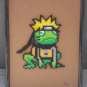 Naruto béka pixel art kép - otthon & életmód - dekoráció - kép & falikép - 3d képek - Meska.hu