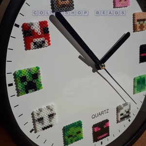 MINECRAFT falióra (23 cm) - otthon & életmód - dekoráció - fali és függő dekoráció - falióra & óra - Meska.hu