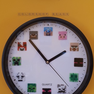 MINECRAFT falióra (23 cm) - otthon & életmód - dekoráció - fali és függő dekoráció - falióra & óra - Meska.hu