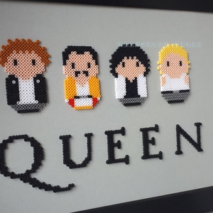 QUEEN pixel art kép - otthon & életmód - dekoráció - kép & falikép - 3d képek - Meska.hu