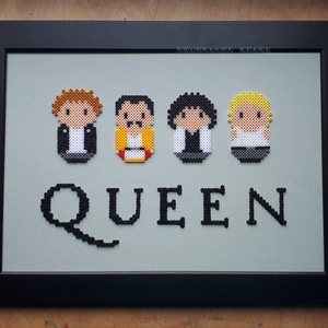QUEEN pixel art kép - otthon & életmód - dekoráció - kép & falikép - 3d képek - Meska.hu