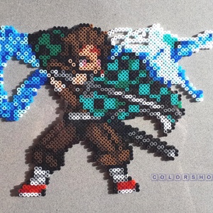 TANJIRO (Demon Slayer) pixel art kép - Meska.hu