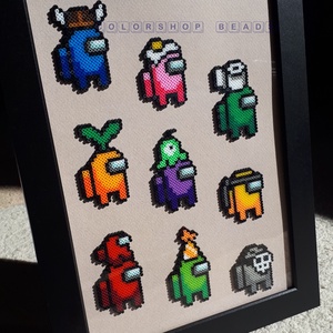 Among us - pixel art kép - otthon & életmód - dekoráció - kép & falikép - 3d képek - Meska.hu