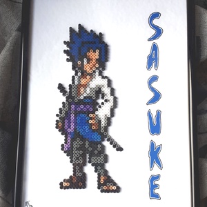 Sasuke (Naruto) pixel art kép - otthon & életmód - dekoráció - kép & falikép - 3d képek - Meska.hu