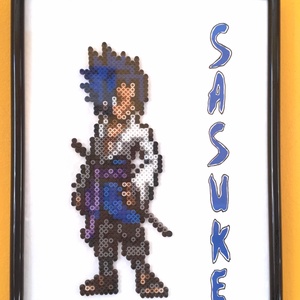 Sasuke (Naruto) pixel art kép - otthon & életmód - dekoráció - kép & falikép - 3d képek - Meska.hu