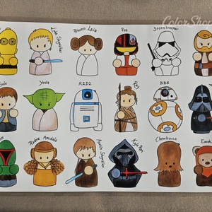 Nagy tányéralátét (A3) - STAR WARS, Otthon & Életmód, Konyhafelszerelés, tálalás, Tálalás, Tányér- és poháralátét, Fotó, grafika, rajz, illusztráció, Mindenmás, MESKA