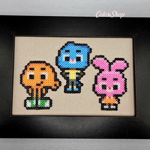 GUMBALL - pixel art kép, Otthon & Életmód, Dekoráció, Kép & Falikép, 3d képek, Mindenmás, MESKA