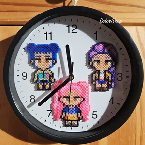 (AJÁNDÉKKAL!) K-POP DÉMONVADÁSZOK halk falióra (23 cm) - otthon & életmód - dekoráció - fali és függő dekoráció - falióra & óra - Meska.hu