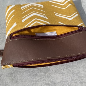 Crossbody  Mustársárga etno mintás   - táska & tok - kézitáska & válltáska - vállon átvethető táska - Meska.hu