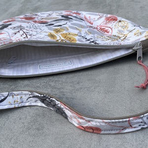 Félkör crossbody  Ákom-bákom növények  - táska & tok - kézitáska & válltáska - vállon átvethető táska - Meska.hu