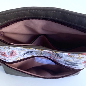 Nagy Crossbody - Őszi színekkel - táska & tok - kézitáska & válltáska - vállon átvethető táska - Meska.hu