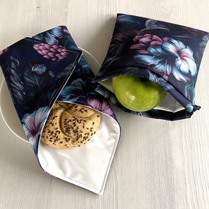 Gyűrődésmentes, vízlepergető Újraszalvéta és Nasizacsi - Trópusi virágok, Otthon & Életmód, Konyhafelszerelés, tálalás, Konyhai textil, Szalvéta, Varrás, MESKA