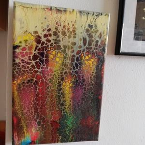 Nyugalom /Festmény/Fluid art /Absztrakt - művészet - festmény - akril - Meska.hu