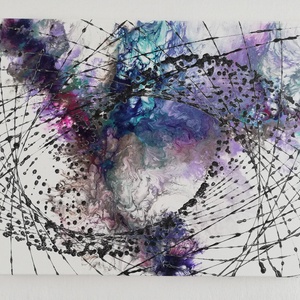 Fluid art /Akril / Univerzum - Meska.hu
