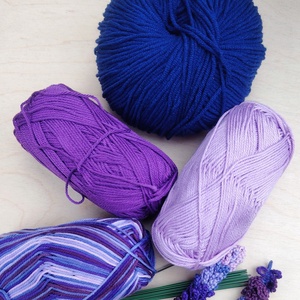 Horgolt levendula virágok / Crochet lavender flowers - otthon & életmód - dekoráció - virágdísz és tartó - csokor & virágdísz - Meska.hu