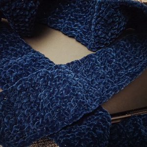 Horgolt sál - plüss fonalból, Ruha & Divat, Sál, Sapka, Kendő, Sál, Horgolás, MESKA