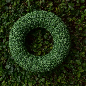 Horgolt Húsvéti  / tavaszi koszorú, ajtódísz alap (20 cm) / Easter or spring crochet-covered wreath base - Meska.hu